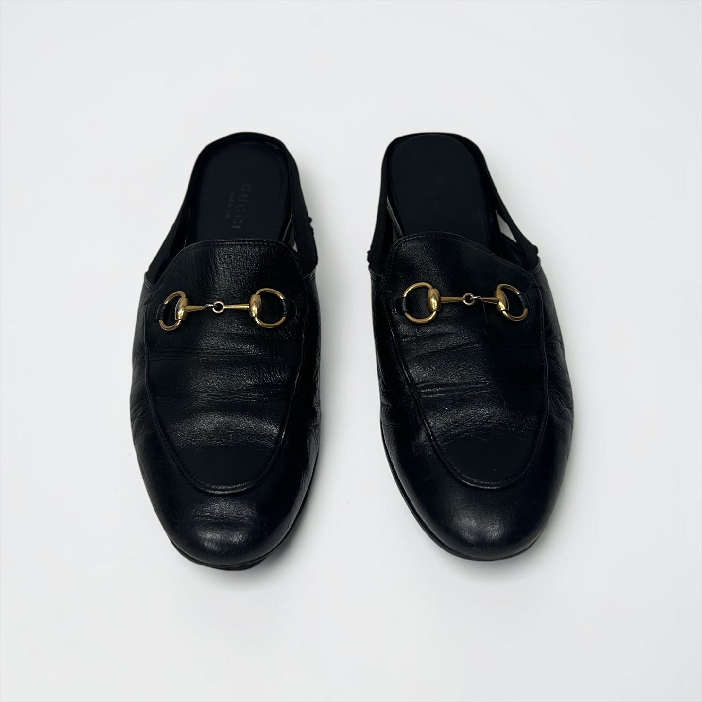 Gucci Horsebit Leather Slingback Loafers