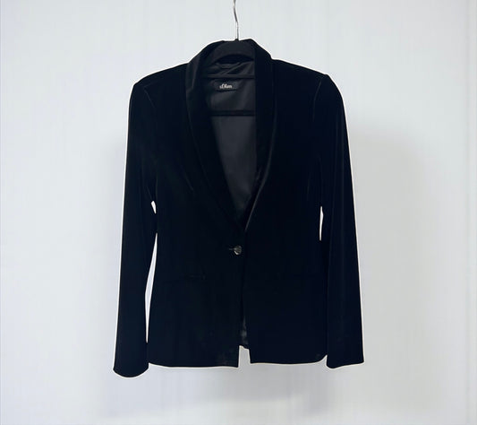 Vintage s.Oliver Black Velvet Blazer