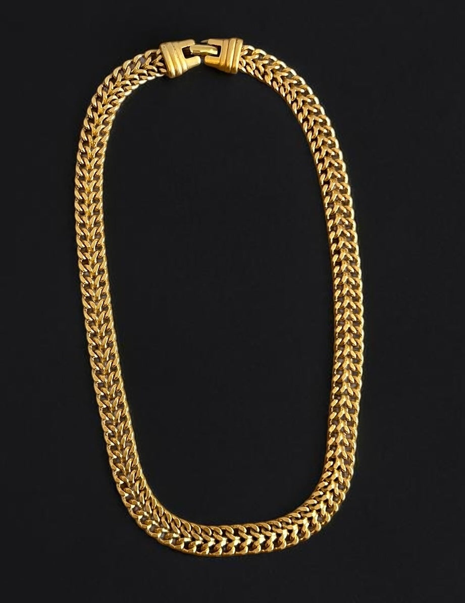 Vintage Monet Gold-Plated Chain Necklace |1990s