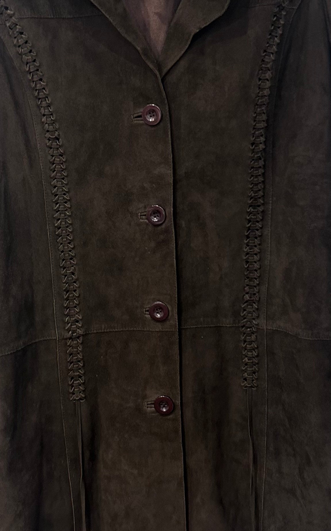 Vintage Brown Suede Leather Jacket by Jones