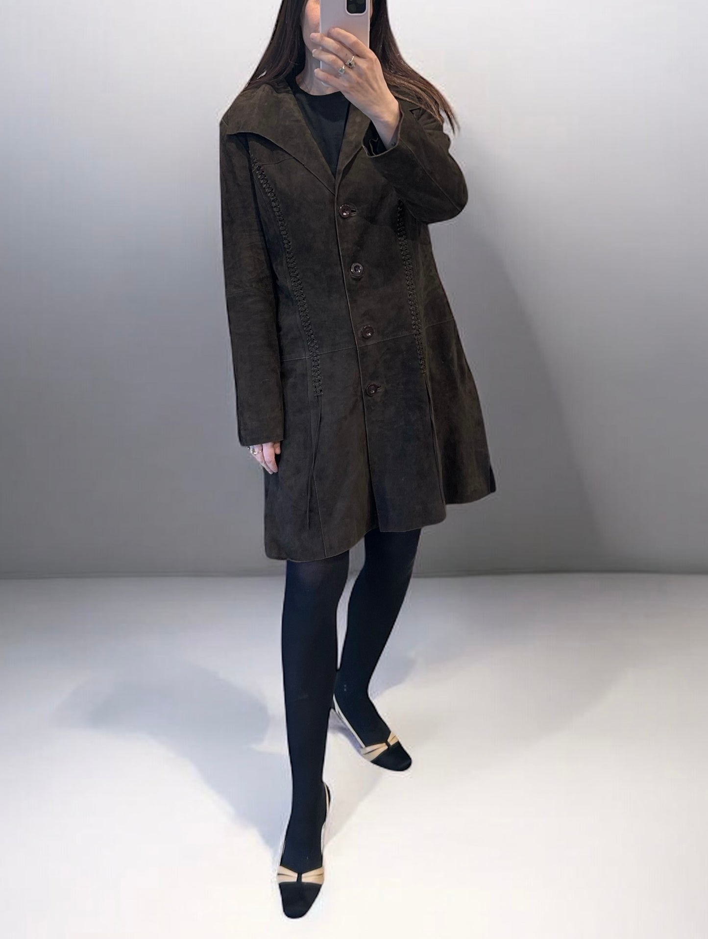 Vintage Brown Suede Leather Jacket by Jones