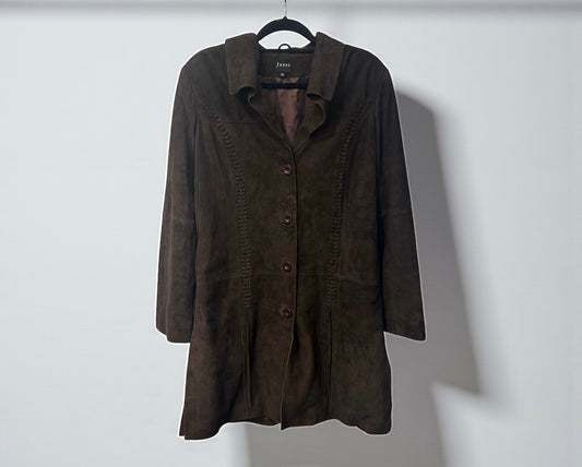 Vintage Brown Suede Leather Jacket by Jones