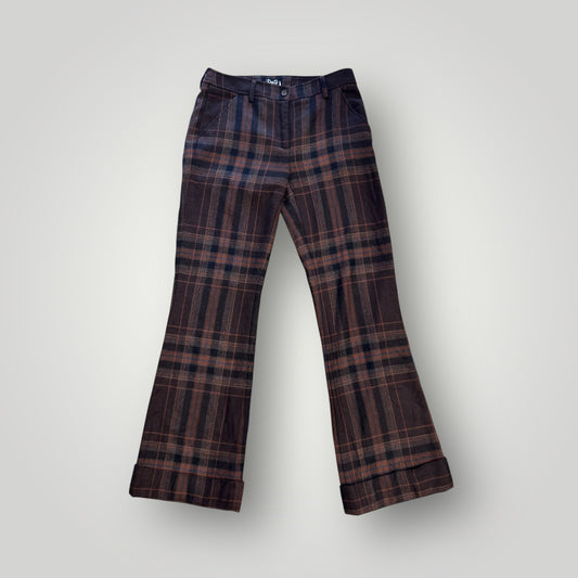 Vintage D&G Checked Wool Tailored Pants