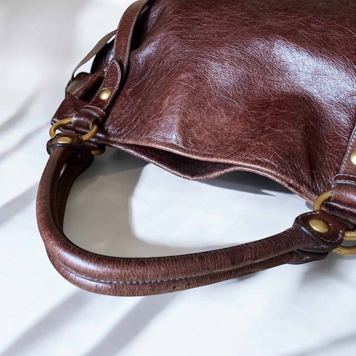 Vintage Miu Miu bow hobo bag