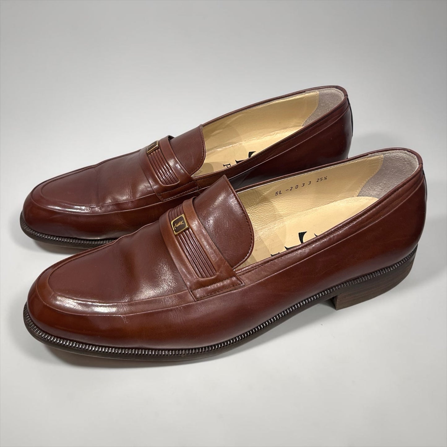 Vintage YSL Leather Loafers|Late 1980s