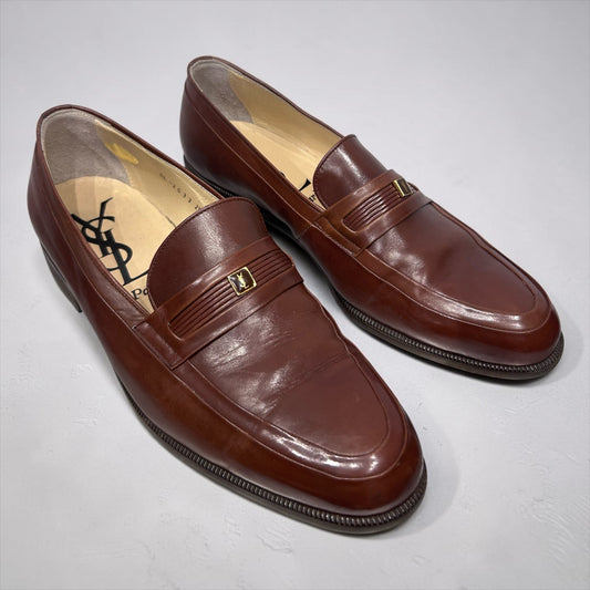 Vintage YSL Leather Loafers|Late 1980s