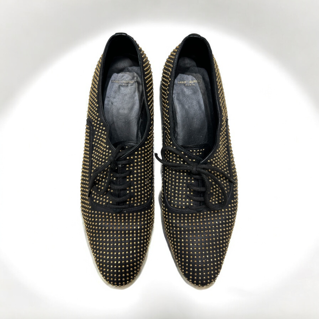 Saint Laurent studded Oxford shoes