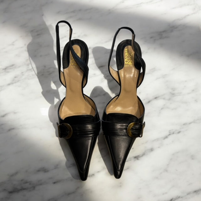 Vintage Gianni Versace heeled slingback