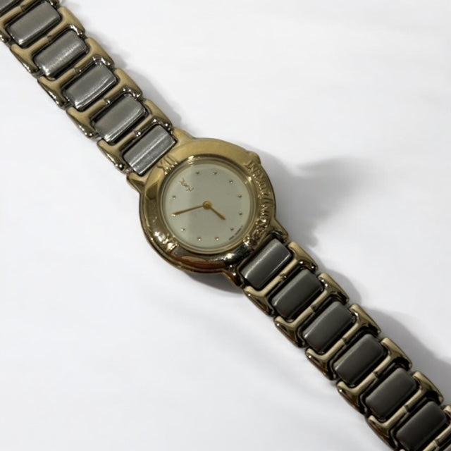 Vintage ysl gold &silver watch