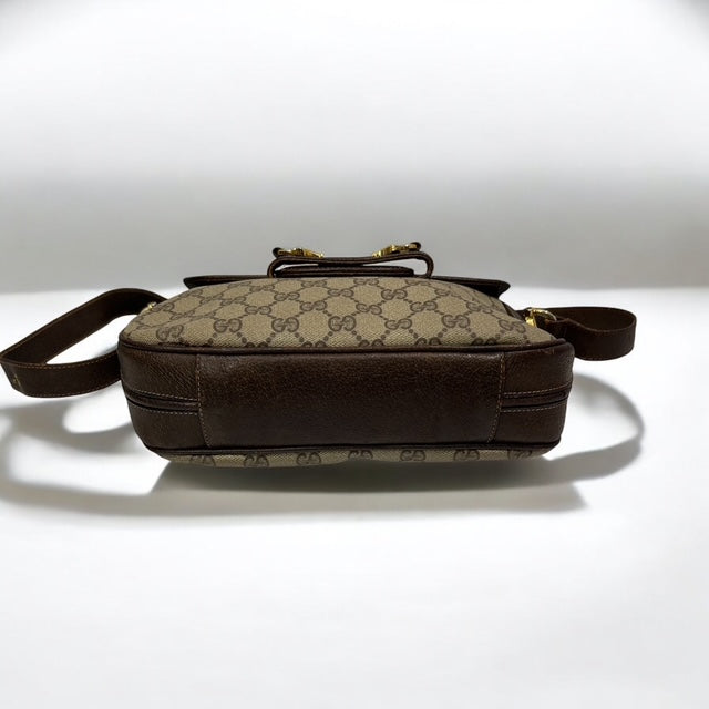 Vintage Gucci Horsebit monogram shoulder bag