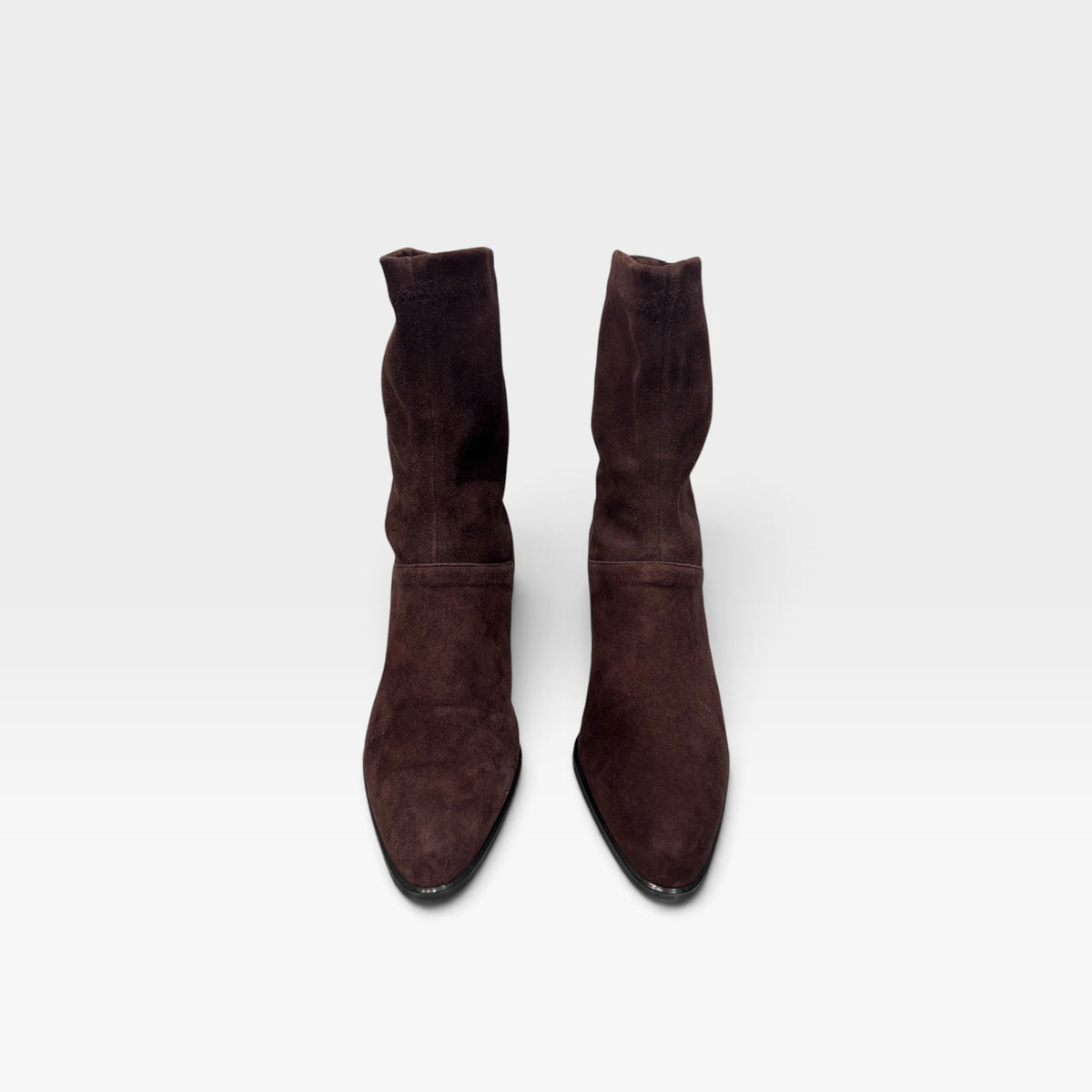 Vintage Yves Saint Laurent brown Suede Boots | Late 1990s