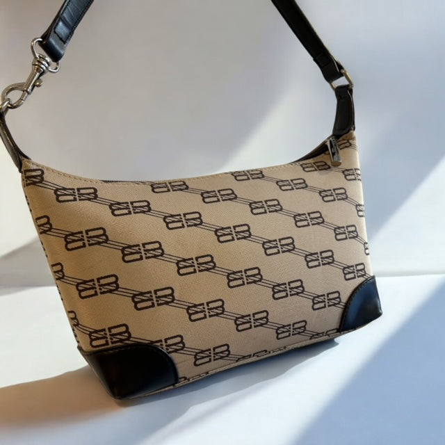 Vintage BALENCIAGA monogram shoulder bag