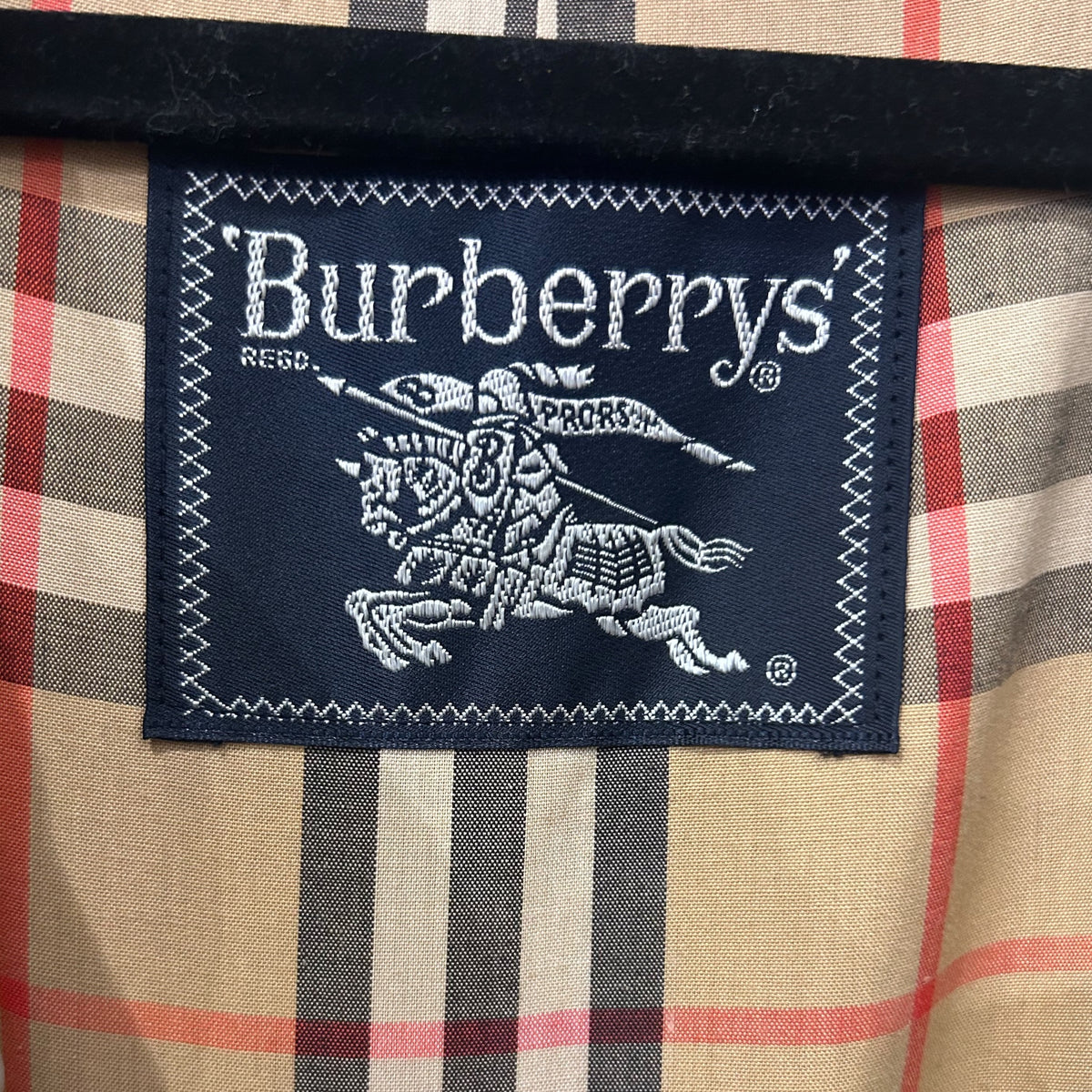 Vintage Burberrys Beige Olive Cotton Trench Coat | Mid 1990s