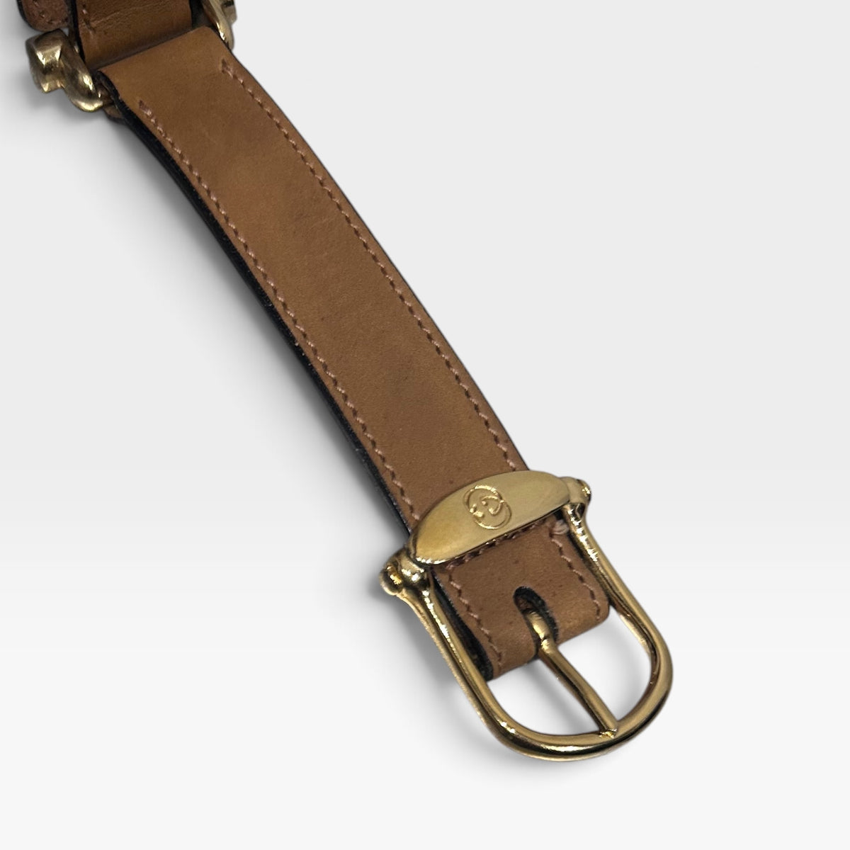 Vintage Gucci Brown Suede & Leather Belt | Vintage