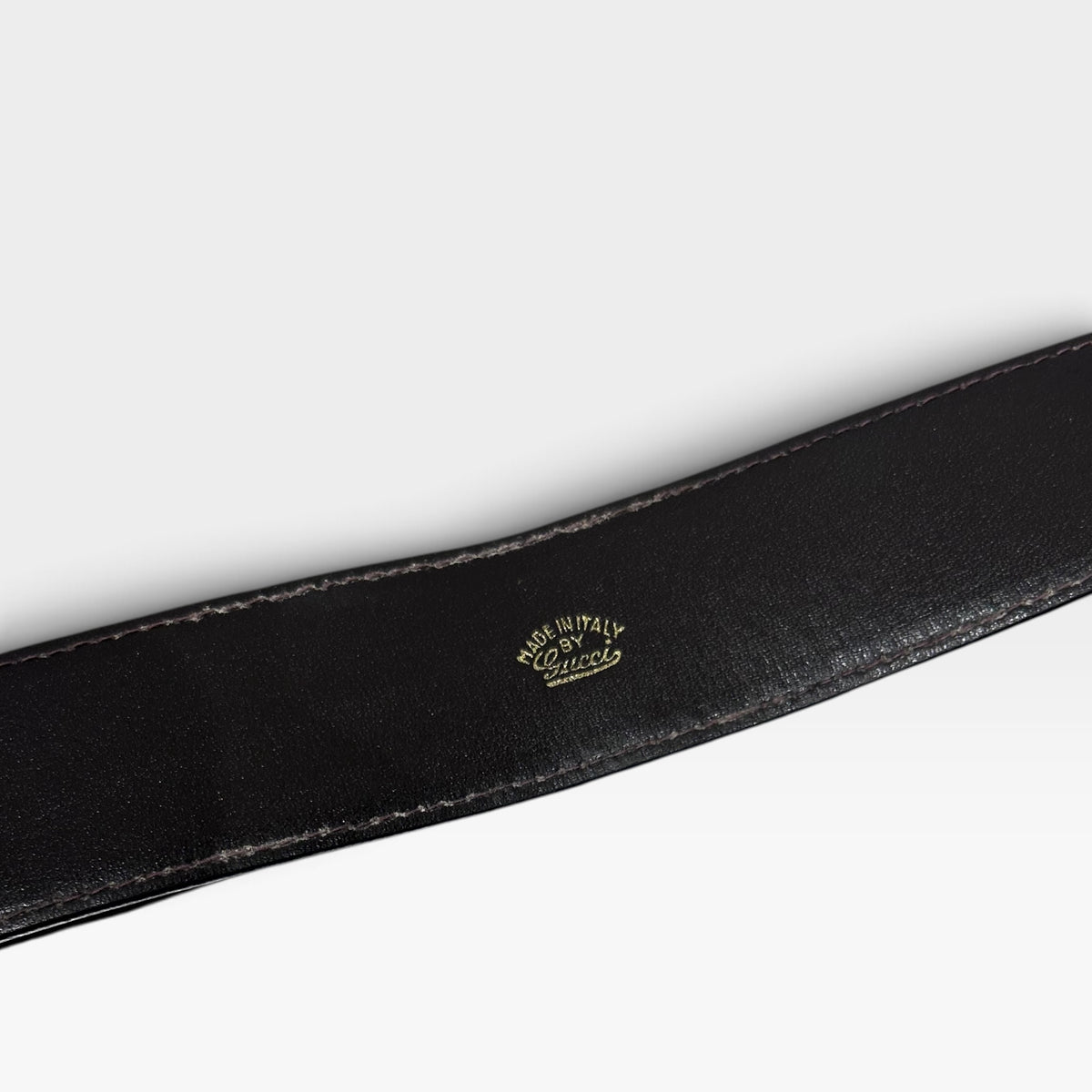 Vintage Gucci Brown Suede & Leather Belt | Vintage